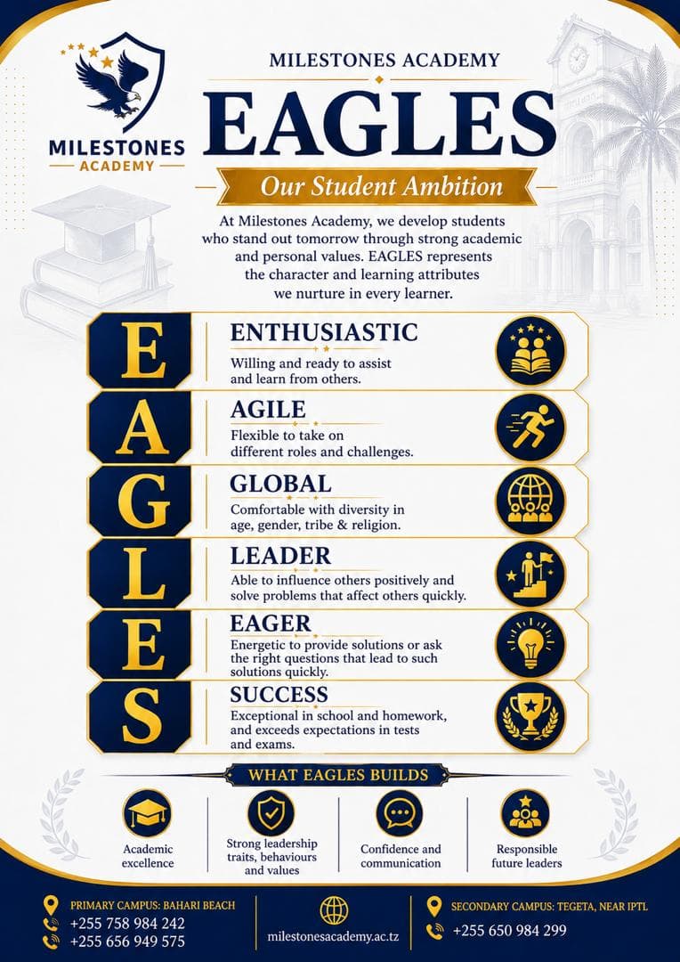 EAGLES — Our Student Ambition