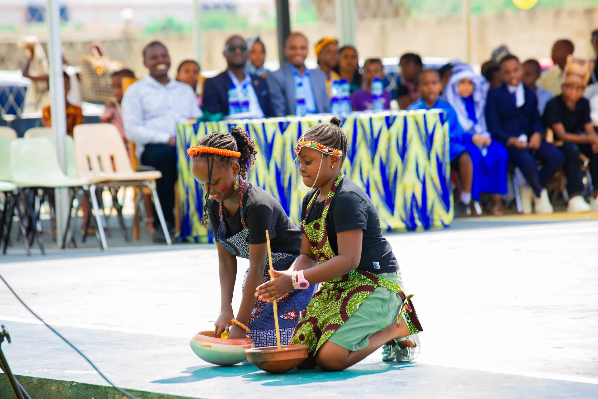 Milestones Academy pupils presenting a traditional cultural performance in 2026